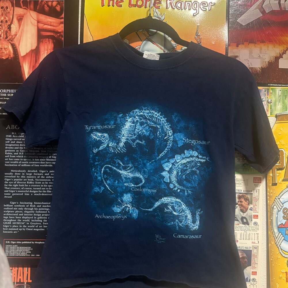 Vintage Wild Cotton Dinosaur X-Ray T-Shirt 2007 youth small